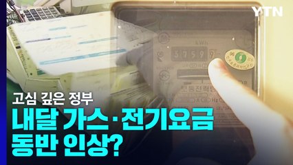 내달 가스·전기 요금 '동반인상?'...물가 고심 깊은 정부 / YTN
