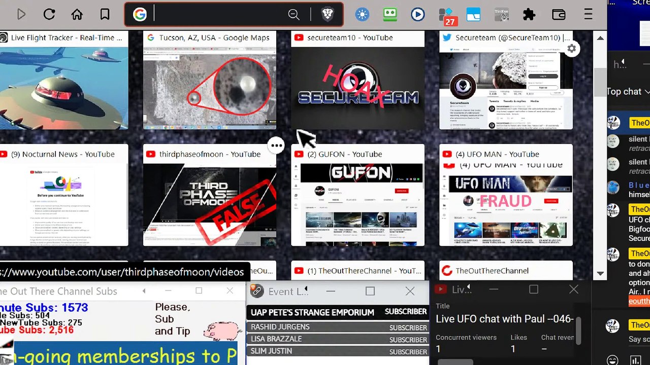 Live UFO chat with Paul --046- Bigfoot is Real but Secureteam10 is NOT - 1080p~-Pt2
