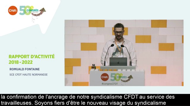 REPLAY 50e Congrès CFDT - mardi 14 juin 2022 - 14h15/17h