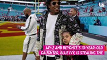Jay-Z and Beyonce’s Daughter Blue Ivy, 10, Gets Embarrassed by Dad at NBA Game