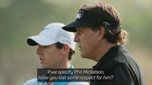 McIlroy still respects Mickelson 'as a golfer'