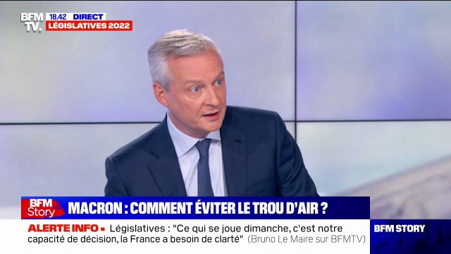Le temps de l'argent gratuit est fini déclare Bruno Le Maire, ministre de l'économie sur BFMTV
