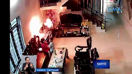Cellphone, sumabog sa tabi ng 2 batang naglalaro sa bahay | Saksi