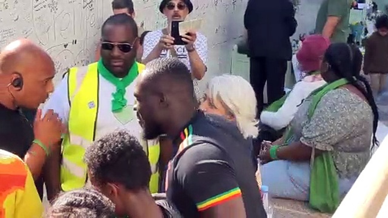 Stormzy at Grenfell memorial