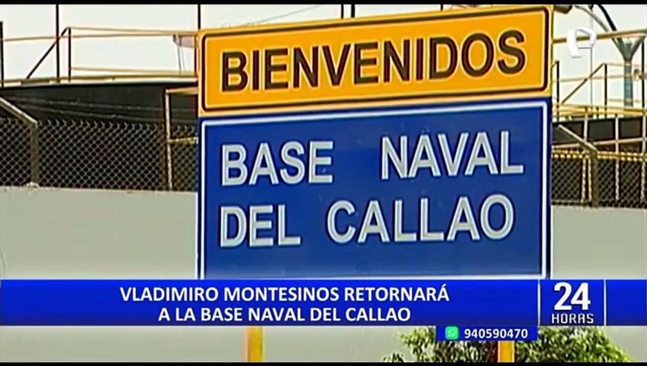 Poder Judicial ordena que Vladimiro Montesinos regrese al penal de la Base Naval del Callao