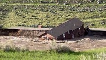 Montana home washes away during severe flooding