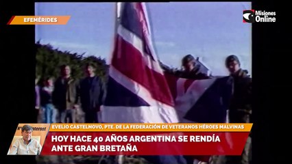 Hoy hace 40 años Argentina se rendía ante Gran Bretaña