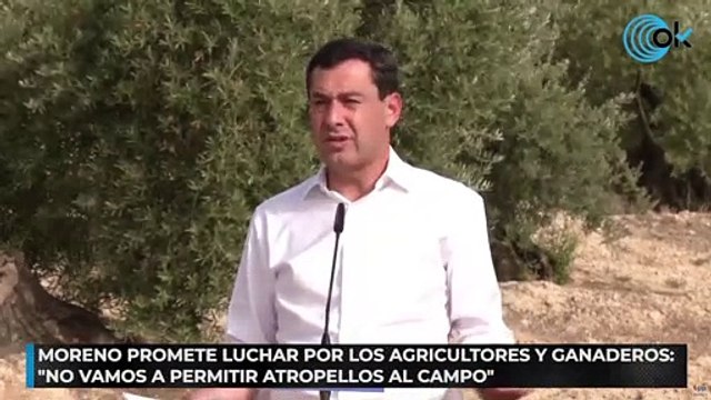Moreno promete luchar por los agricultores y ganaderos: “No vamos a permitir atropellos al campo”