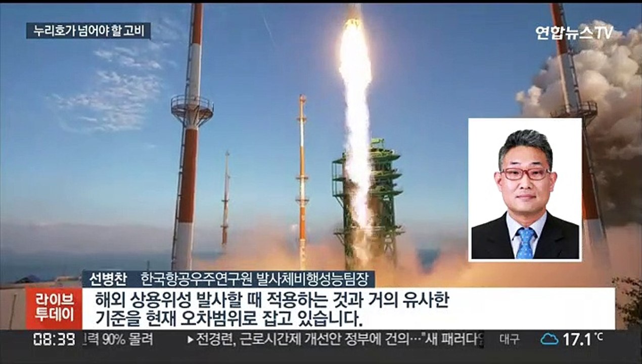 성공 기준은 위성 궤도 안착…교신 되면 '금상첨화'
