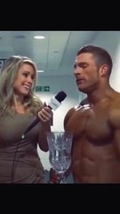 this woman is fascinated by this man's erotic body