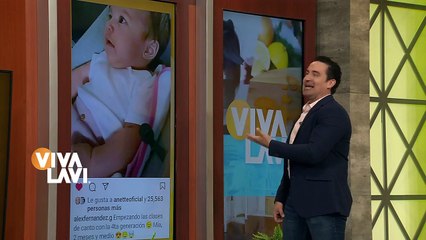 Alex Fernández le da clases de canto a su bebé Mia