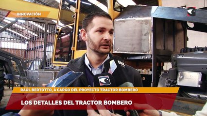 Los detalles del tractor bombero