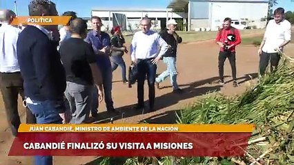Cabandié finalizó su visita a Misiones