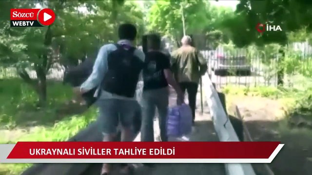 Ukraynalı siviller Rus bombardımanı altında tahliye edildi