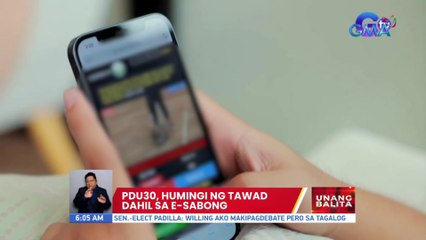 PDu30, humingi ng tawad dahil sa e-sabong | UB