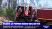 Dans la région de Nïmes, les pompiers luttent contre un feu de forêt qui a déjà brûlé 100 hectares