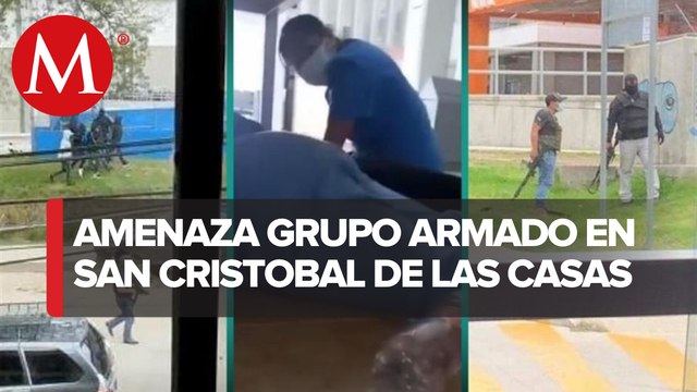 Civiles armados roban y disparan al aire en calles de Chiapas