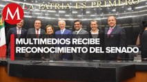 Senado entrega reconocimiento a Grupo Multimedios
