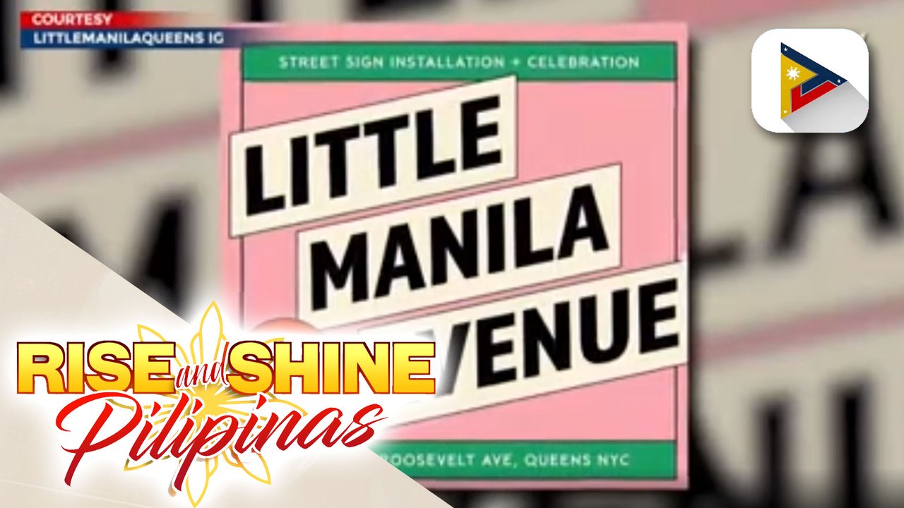 Isang kalye sa Queens sa New York, opisyal nang kinikilala bilang ‘Little Manila Avenue’