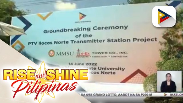 Groundbreaking ng bagong transmitter station project ng PTV sa Ilocos Norte, isinagawa
