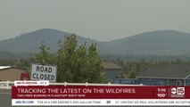 Tracking the latest on two wildfires burning near Flagstaff Tuesday