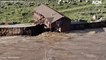 Building carried away by floodwaters in Yellowstone National Park, USA | June 15, 2022 | ACM
