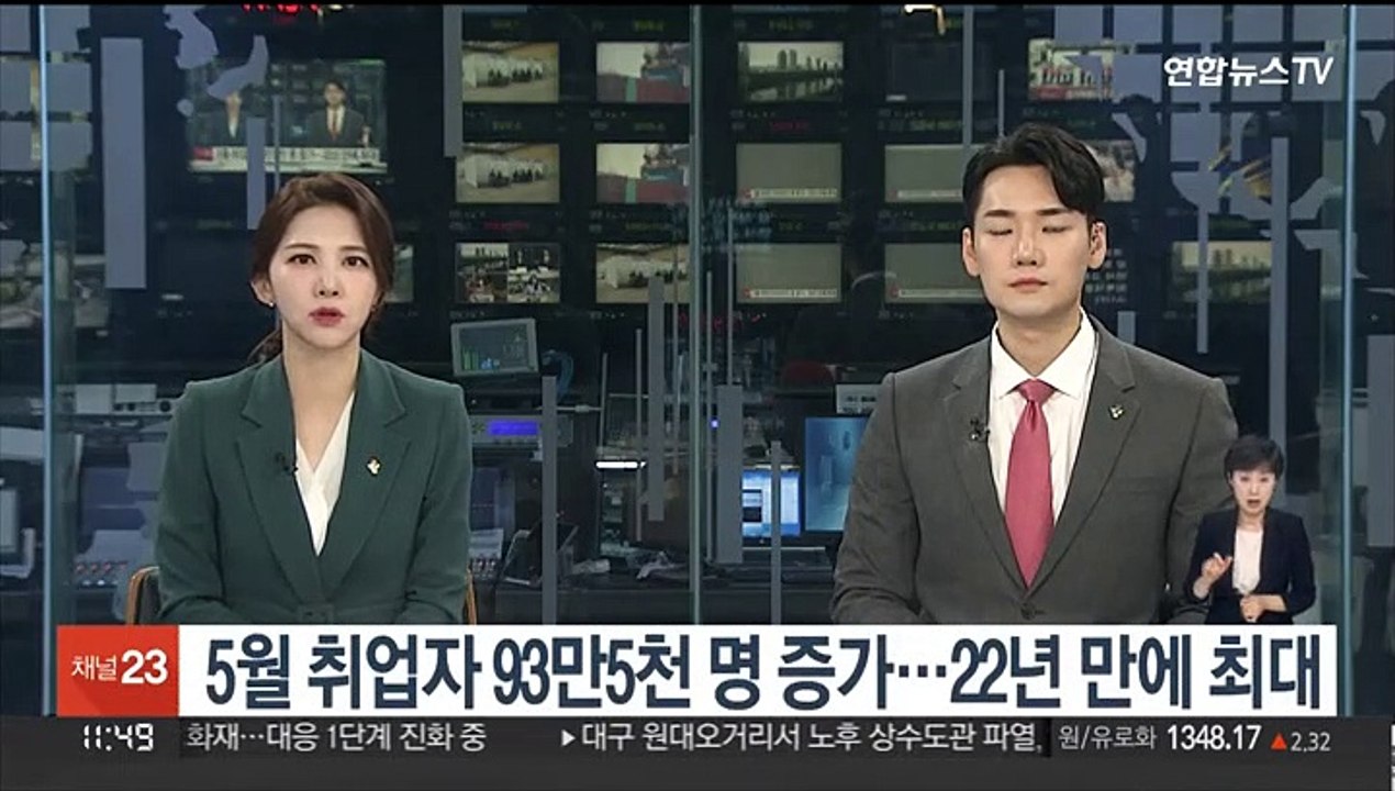 5월 취업자 93만5천 명 증가…22년 만에 최대