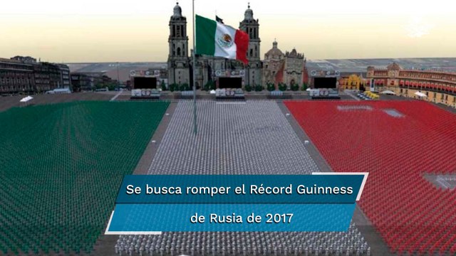 Con colores de la bandera de México, buscarán romper el Récord Guinness en la Clase Masiva de Box