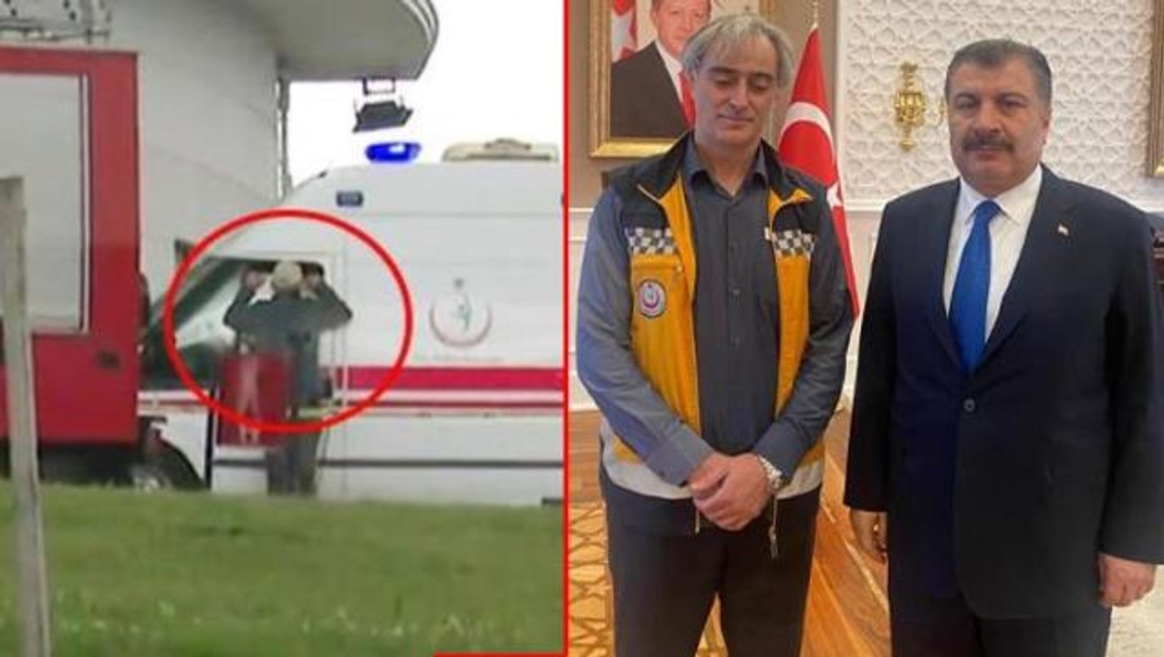 Fahrettin Koca, "Sağlık Bakanı gelmezse kendimi patlatırım" protestosunda bulunan ambulans şoförüyle bir araya geldi