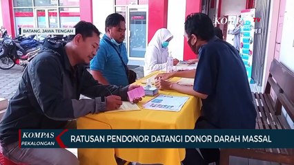 Ratusan Pendonor Ikuti Donor Darah Massal