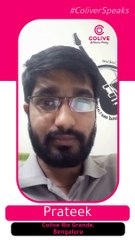Colive Rio Grande Bengaluru review by Mr. Prateek - Happy Customer Reviews Colive - Coliver speaks