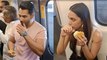 Varun Dhawan Kiara Advani Mumbai Metro में Vada Pav खाते Troll Video | Boldsky *Entertainment