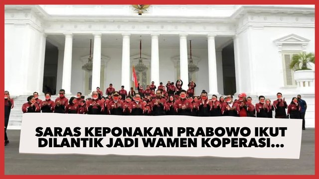 Jokowi Reshuffle Kabinet Hari Ini, Saras Keponakan Prabowo Dikabarkan Ikut Dilantik jadi Wamen Koperasi dan UKM