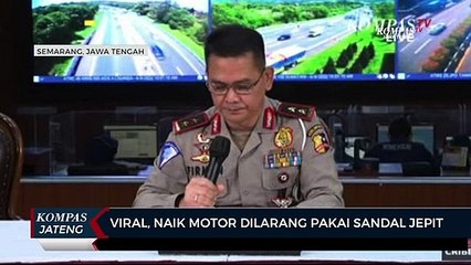 Viral, Naik Motor Dilarang Pakai Sandal Jepit
