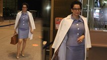 Kangana Ranaut Airport पर Nurse Dress Look Viral, Fans ने कहा अरे...| Boldsky *Entertainment