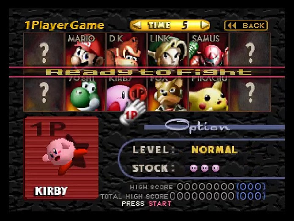 Super Smash Bros. online multiplayer - n64