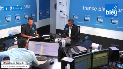L'Invité du 8h20: Christophe Tripodi, co-fondateur syndicat des grossistes Azuréen - France Bleu Azur (15/06/2022)