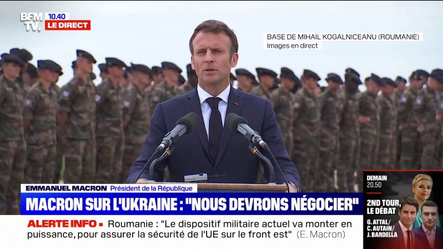 Emmanuel Macron: Nous, européens, avons besoin d'envoyer des signaux politiques à l'Ukraine