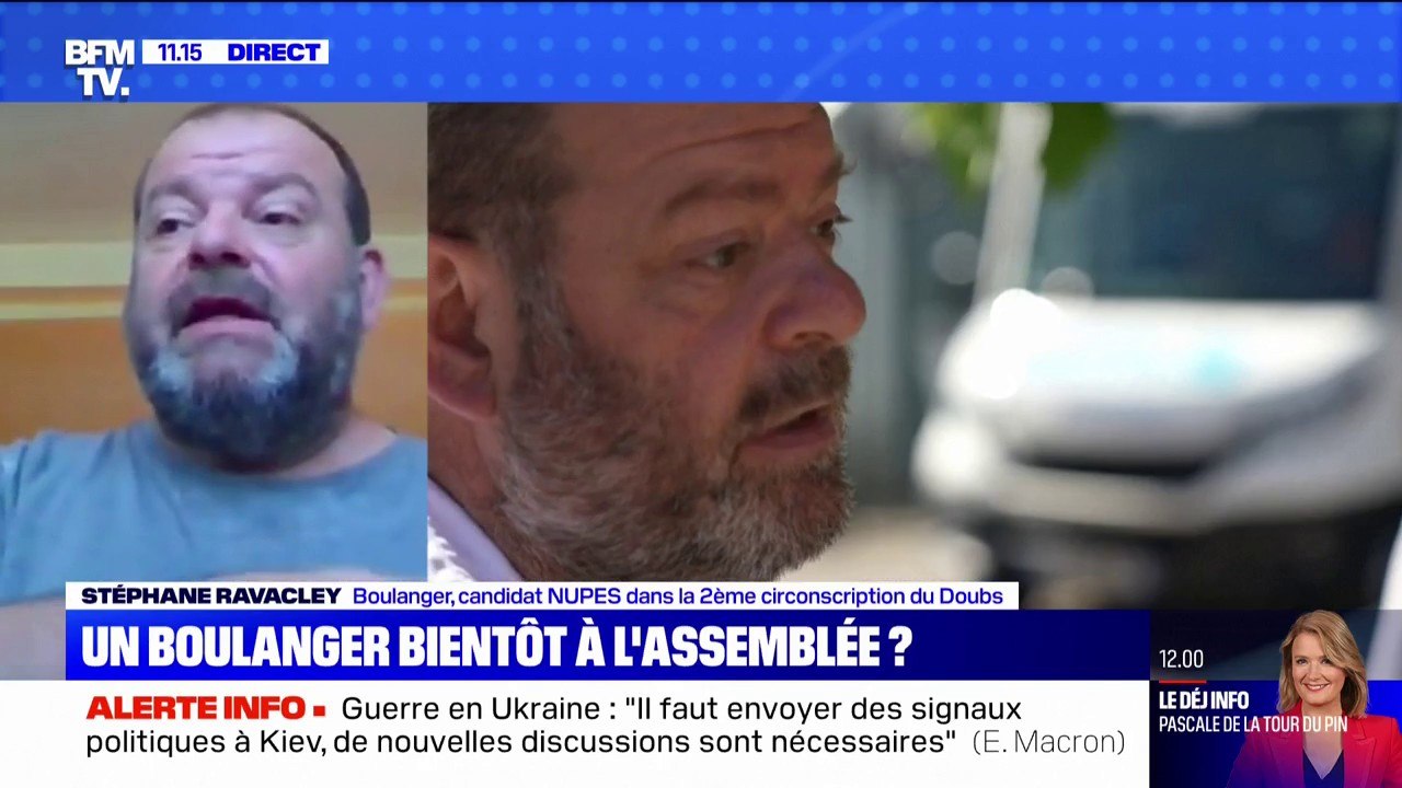 "L'Assemblée ne nous ressemble plus": Stéphane Ravacley, boulanger et candidat Nupes aux législatives, témoigne sur BFMTV
