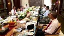Momen Presiden Jokowi Makan Siang Bersama Ketum Partai Sebelum Reshuffle