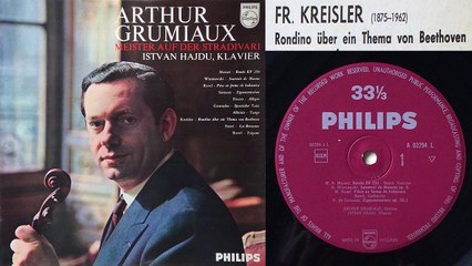 Kreisler: Rondino on a theme by Beethoven (Grumiaux, violin; Hajdu, piano)