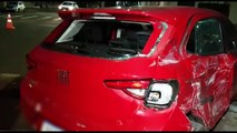 Mais um acidente envolvendo carro e ônibus é registrado em Cascavel; condutora ficou ferida