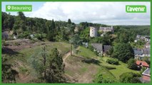 Survol du château de Beauraing, 1 an après la tempête