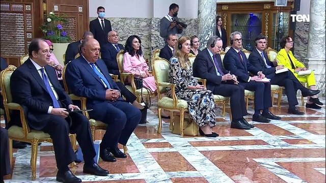 السيسي: اتفقنا على إرساء دعائم الشراكة مع الاتحاد الأوروبي في مجال الطاقة وانتاج الهيدروجين الأخضر