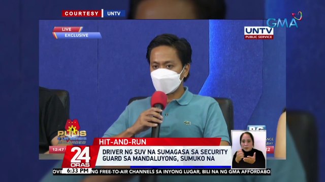 Driver ng SUV na sumagasa sa security guard sa Mandaluyong, sumuko na | 24 Oras