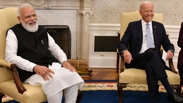 American President Special Meeting With Modi I2U2 *International | Telugu OneIndia
