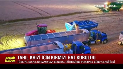 Tahıl krizi için 'kırmızı hat' kuruldu