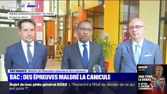 Chaleur pendant les épreuves du BAC: Nous surveillons la situation assure Pap Ndiaye, ministre de l'Éducation nationale