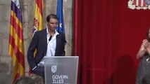 Nadal recibe la Gran Cruz del Mérito Naval en medio de una gran expectación