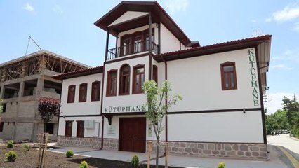 Çubuk'taki Hamdi Ağalar Konağı, halk kütüphanesi olarak hizmete girdi